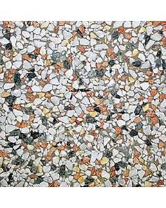 Mattonella in graniglia di marmo, grigio color mix, 40x40xh.3,8 cm