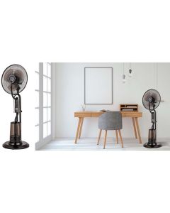 Ventilatore nebulizzatore, 75 w, 40x40xh.127 cm, nero