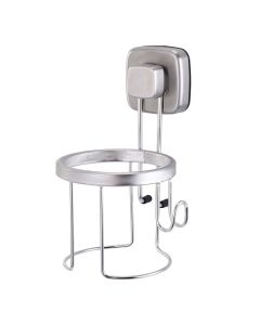 Supporto asciugacapelli 12,2x12,5x17cm acciaio