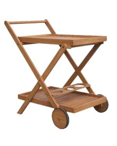 Carrellino amalfi, in legno di eucalipto fsc,  69x52xh.75 cm