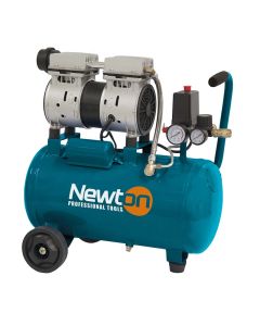 Compressore 50 lt orizzontale, silenziato