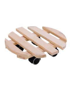 Carrello rotondo in pino Ø 30 cm