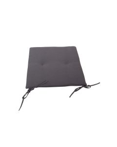Cuscino per seduta, 100% poliestere 150 gr/m², cm 40x40xh.3, colore ecrÙ e grigio antracite