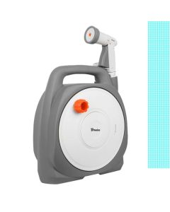 Kit avvolgitubo handy, completo di pistola e raccordi, tubo 1/2x12 mt