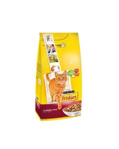 Friskies cibo secco per gatto dc vitality+, adult, manzo pollo e verdure, conf. 2 kg