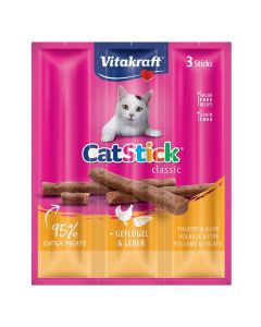 Cat stick mini, snack per gatti, vari gusti, 3x18 gr