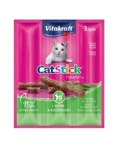 Cat stik mini, mini pollo e erba gatta, conf. 18 gr