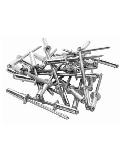 Rivetti Ø4.8 x 12 mm, spessore materiale da fissare 6 - 9 mm, punta trapano hss inclusa, confezione 50 pz
