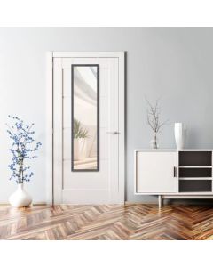 Specchio bea da parete/porta cm 30x120 nero