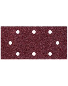 Fogli abrasivi, velcro 93x230 mm, forati, grana 240, 5 pezzi
