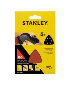 Fogli abrasivi, per levigatrice, grana 80, 5 pezzi