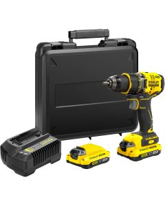 Trapano avvitatore brushless 18v, mandrino 13 mm, 2 batterie 18v 2.0ah, valigetta