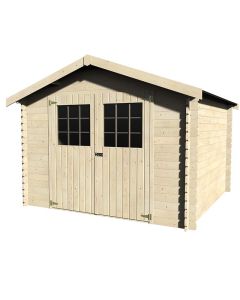 Casetta da giardino flosobrak, in legno di abete, 300x300xh.232 cm