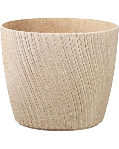 Vaso mika eco wood, 15 cm, bianco
