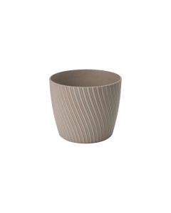Vaso mika eco wood, 19 cm, platinum