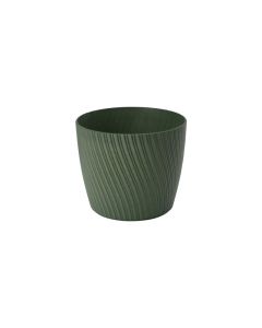 Vaso mika eco wood, 19 cm, malachite verde