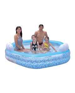 Piscina family esagonale 223x211x58 cm