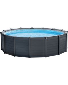 Piscina fuori terra rigida graphite rotonda, Ø 478xh.124 cm