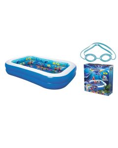 Piscina fuori terra gonfiabile per bambini 262x175xh.51 cm