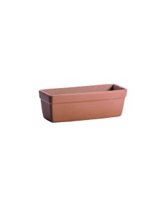 Cassetta liscia, 60 cm, colore terracotta