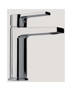 Serie paris, miscelatore lavabo, finitura cromata, cartuccia ceramica mm 35, piletta di scarico e raccorderia inclusa