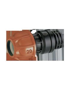 Raccordo 20 mm, filetto 3/4" - 1/2" femmina
