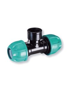 Raccordo a t per tubo da 3/4" filetto 3/4"