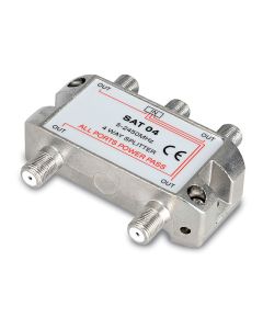 Sat04 partitore 1 in 4 outper segnali sat.