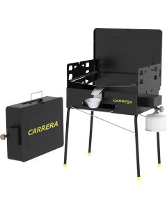 Barbecue portatile a gas carrera, 50x30xh.75 cm
