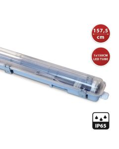 Plafoniera stagna per tubi led 1x58w (tubo non fornito) 150cm ip65