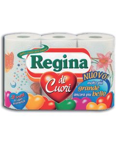 Asciugatutto regina di cuori 3 rotoli