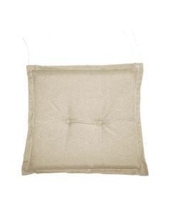 Cuscino per sedia, con volant, 40x40xh.5 cm, ecru