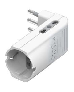 Adattatore corner 2 pr bip+1 pr p30 bianco