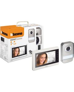 Kit videocitofono easykit, mono/bi familiare, plug in, schermo 7"