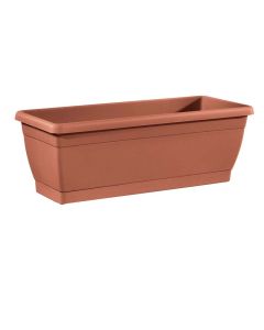 Cassetta in resina roxanne con sottocassetta 40 cm colore terracotta