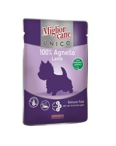 Migior cane unico 100% agnello 100g