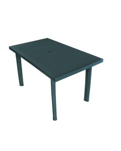 Tavolo in resina, velo, 126x76xh.72 cm, colore verde