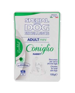 Cibo umido per cane, special dog excellence, conf. 100 gr, mini coniglio