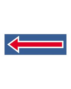 Targhe logofix metal blu 6x18freccia n.737