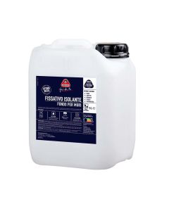 Fissativo boero base di resine acriliche in emulsione isolante per muri, confezione 5 litri