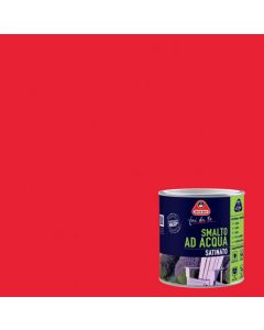 Smalto ad acqua per interni/esterni rosso ciliegia lt.0,5