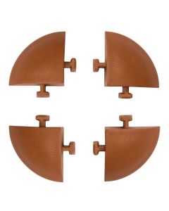 Kit 4 angolari, in polipropilene, 5,4x5,4xh.2,5 cm, colore rosso