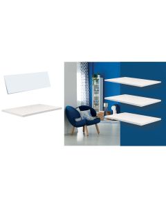 Ripiano melaminico, 16x1000x600 mm, colore bianco