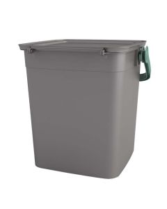 Contenitore pattumiera kis smart container bio compost, 25.5 x 23 x 25 cm, grigio