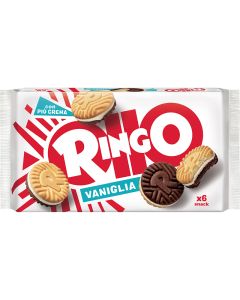 Biscotti ringo pacco famiglia 330 gr, vaniglia