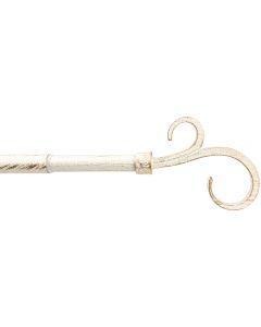 Kit bastone per tenda, in ferro, Ø 19/16 estensibile 120/210 cm, colore avorio