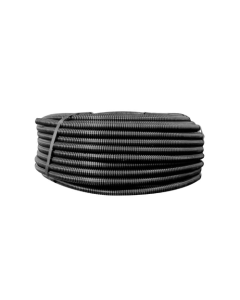 Tubo corrugato in pvc, Ø 20 mm x 100 mt, con sonda tiracavi, colore nero