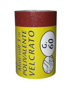 Carta abrasiva, minirotolo 2 mt, grana 60
