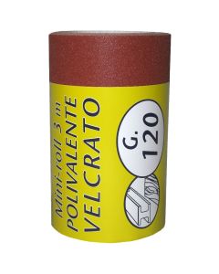 Carta abrasiva, minirotolo 2 mt, grana 120