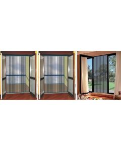 Tenda zanzariera a pannelli, 100x240 cm, antracite